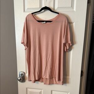 Women's Pink Top Ava & Viv 2X